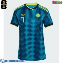 Fotballdrakt Dame Colombia Luis Diaz #7 Bortedrakt VM 2026 Kortermet